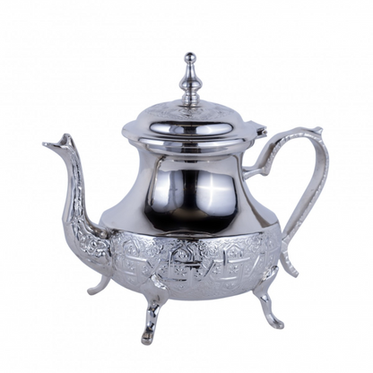 Moroccan Arabic Teapot - Carved Alpaca - Moorish Tea - 5 Star Model 700 ml