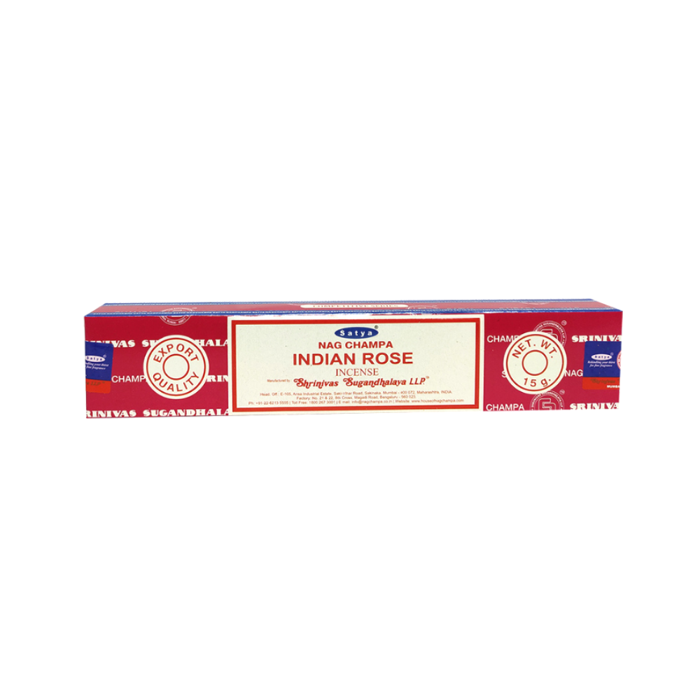 Incense Sticks - Nag Champa - Indian Rose - Satya